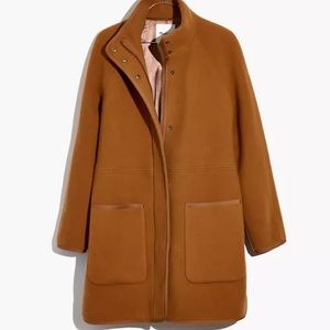 Madewell Estate Cocoon Coat in Camel